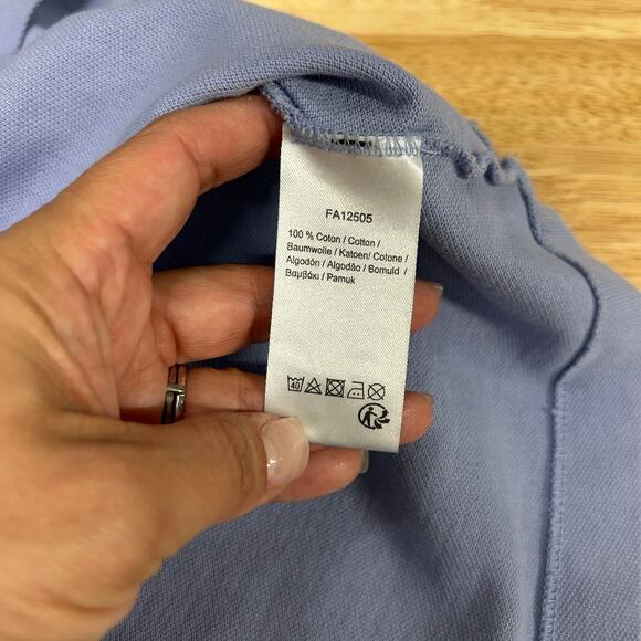 Lacoste Classic Fit Collared Short Sleeve Button Placket Polo Shirt Lavender Med - Picture 7 of 9